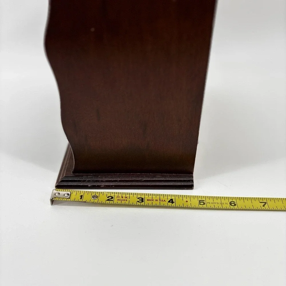 Vintage Brown Wooden Jewelry Box‎ With Drawers And Mirror
